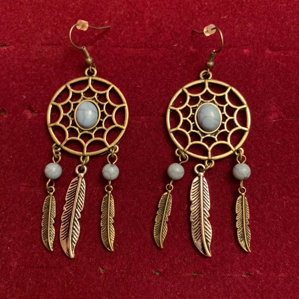 Dream catcher earrings